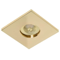 Lampa sufitowa, oprawa wpuszczana oczko KANT S IP44 złota