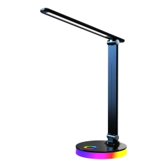 Lampa biurkowa BRUNO czarna 5W LED RGB