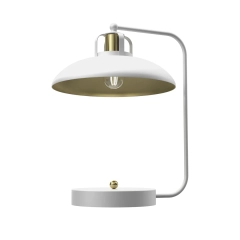 Lampa stołowa biurkowa Felix biała złota