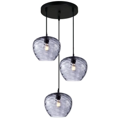 Lampa sufitowa wisząca BRESCO 3-punktowa dymiona