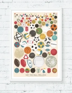 Plakat "The great collection of 127 balls"