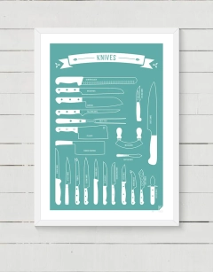 Plakat "Knives" color