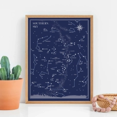 Plakat "Niebo północne gwiazdozbiory", angielska wersja