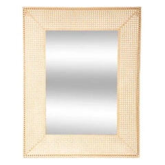 Prostokątne lustro w ramie z plecionki 70x90| Atmosphera