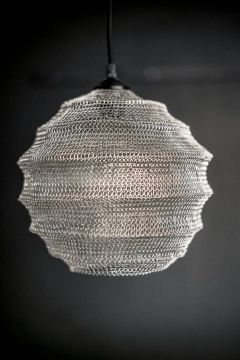 Metalowa lampa Dylan- srebrna