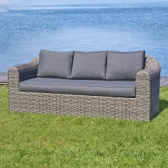 Sofa ogrodowa 3-osobowa Moorea - ciemna