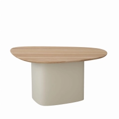 Stolik kawowy z drewnianym blatem Mini Cells medium- kolory