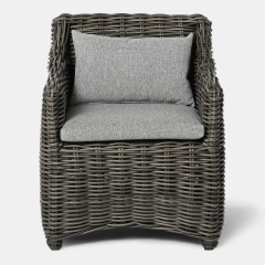Fotel obiadowy ogrodowy Maje Grey 69x66x84 cm | Miloo Home