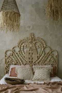 Rattanowy zagłówek pawi QUEEN | Bally Hands