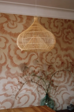 Lampa rattanowa LUNO Ø50 | Bally Hands