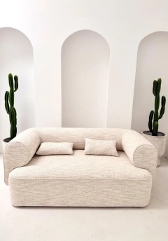 Sofa dwuosobowa Belagio - Kremowy melanż | Monnarita