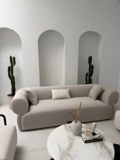 Sofa trzyosobowa Milano - Beżowa | Monnarita