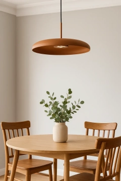 Lampa aluminiowa Meteorra - Brązowa | Monnarita