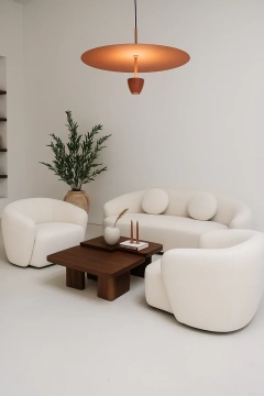 Lampa aluminiowa Altanora - Brązowa | Monnarita