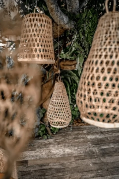 Zestaw trzech lamp Boho - różne kształty | Monnarita