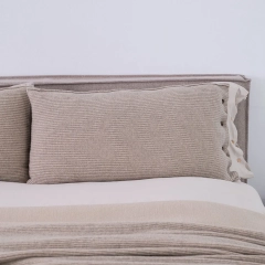 Poszewka klasyczna premium beżowa 90x50| MOYHA