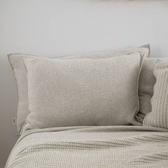 Poszewka gładka 70x50 cm - Kremowa DWA SPLOTY | MOYHA