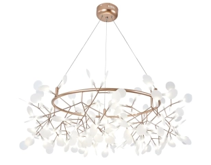 Żyrandol wiszący Efektowna Lampa Sufitowa OLEM Drusa Złota 105cm 4000K