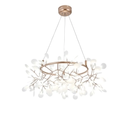 Żyrandol wiszący Efektowna Lampa Sufitowa OLEM Drusa Złota 60cm 4000K