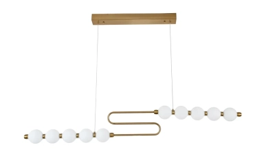 Żyrandol wiszący Lampa OLEM Cato Złota o mocy 40W barwa światła 3000K