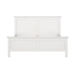 Łóżko dwuosobowe białe 160x200 cm Paris