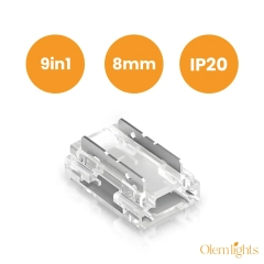ZŁĄCZE 9w1 DO TAŚM LED COB MONO 8mm