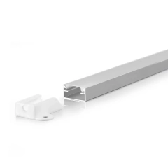 Profil aluminiowy z możliwościa montażu taśm do 10mm w kolorze srebrnym o długości 3 metrów