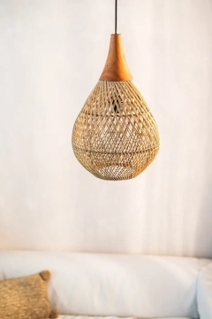 Lampa wisząca Woody okrągła II