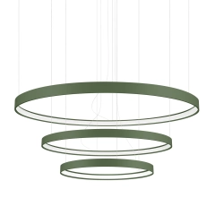 Żyrandol RIO 3 55/78/110 zielona oliwka LED 3000K