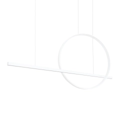 Lampa wisząca GLAD biała LED 3000K