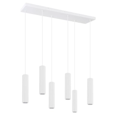 Lampa wisząca IVAR 6L biała LED 4000K