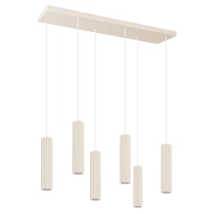 Lampa wisząca IVAR 6L beżowa LED 4000K