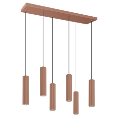 Lampa wisząca IVAR 6L mocca LED 4000K