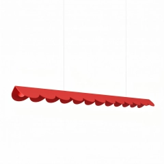 Lampa wisząca BISCUIT 130 czerwona LED 4000K