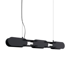 Lampa wisząca CHAIN 91 czarna LED 3000K