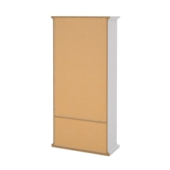 Witryna dwudrzwiowa z szufladami biała mat 97 x 201 cm Paris