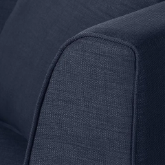 Sofa 3-osobowa tapicerowana granatowa Lily