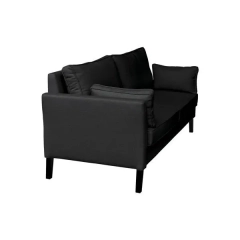 Sofa 3-osobowa tapicerowana grafitowa Holly