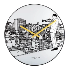       
                            Zegar ścienny Trumpet City Nextime
                        