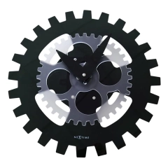       
                            Zegar ścienny (czarny) Moving Gears Nextime
                        