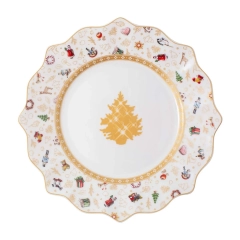      
                            Talerz śniadaniowy (biało-złoty) Anniversary Edition 2020 Toy's Delight Villeroy & Boch
                        