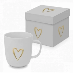       
                            Kubek Złote serce (350 ml) w ozdobnym pudełku PPD
                        