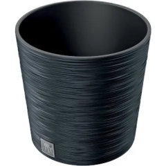PROSPERPLAST Doniczka FURU Round - antracyt DFR250-S433