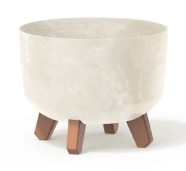 PROSPERPLAST Doniczka Gracia Beton Effect kremowy DGRL240E-CY700