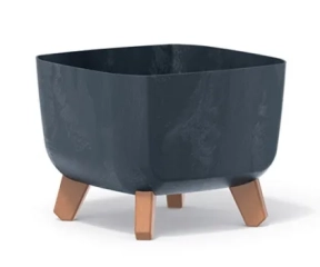 PROSPERPLAST Doniczka Gracia Square Beton Effect antracyt