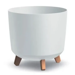 PROSPERPLAST Doniczka Gracia Tubus - biały DGTL300L-S449