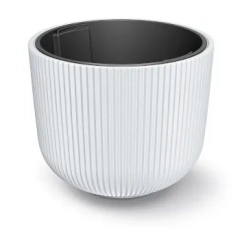 PROSPERPLAST Doniczka Milly - biały DBML350