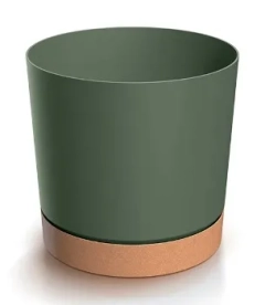 PROSPERPLAST Doniczka TUBO PM - zielona pinia DPOD400-2411U/4665W