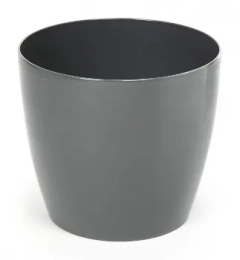 LAMELA Osłonka-doniczka Magnolia fi 180 srebrny metalik