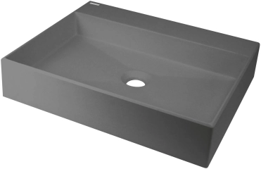 Deante CQR_TU5S Umywalka granitowa antracyt stawiana na blat 500x400 mm